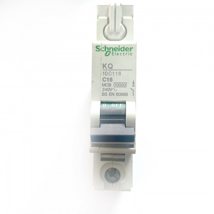 Schneider Electric KQ 10C116 C16 16A 16 Amp MCB Circuit Breaker Type C